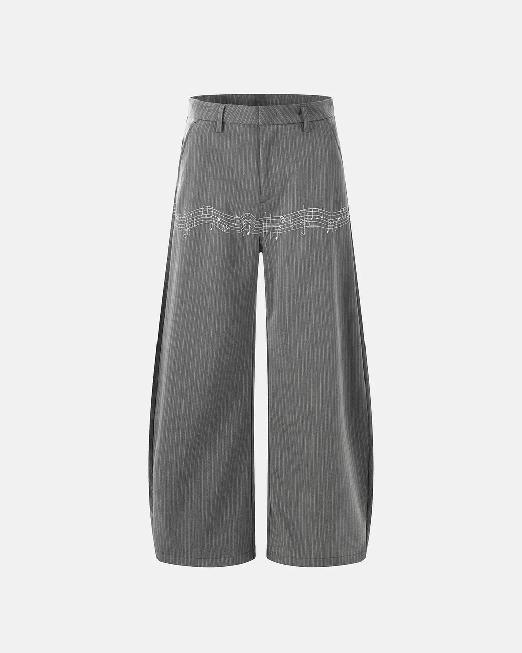Pinstripe Cinch Back Tailored Pants | Inflation Streetwear