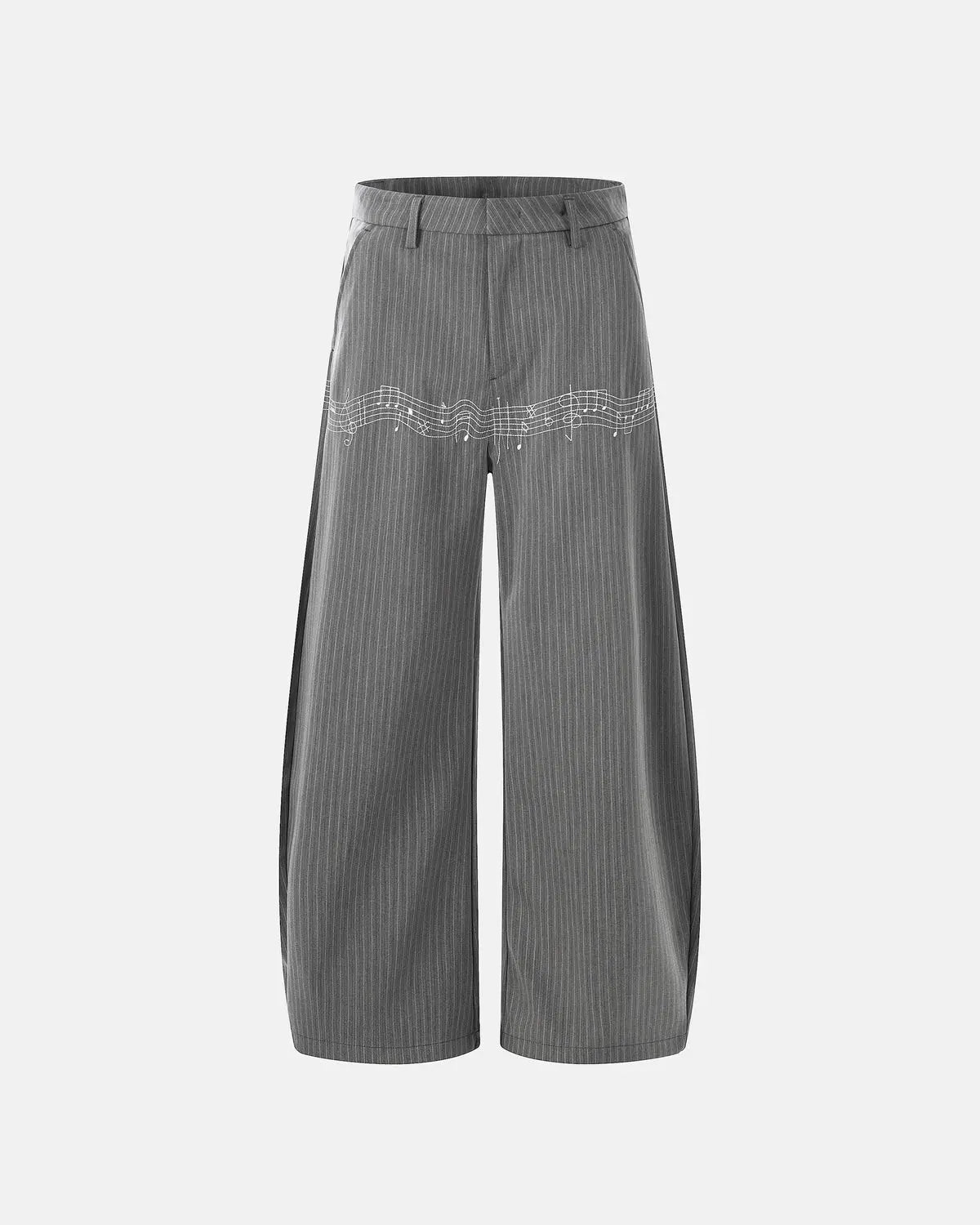 Pinstripe Cinch Back Tailored Pants | Inflation Streetwear