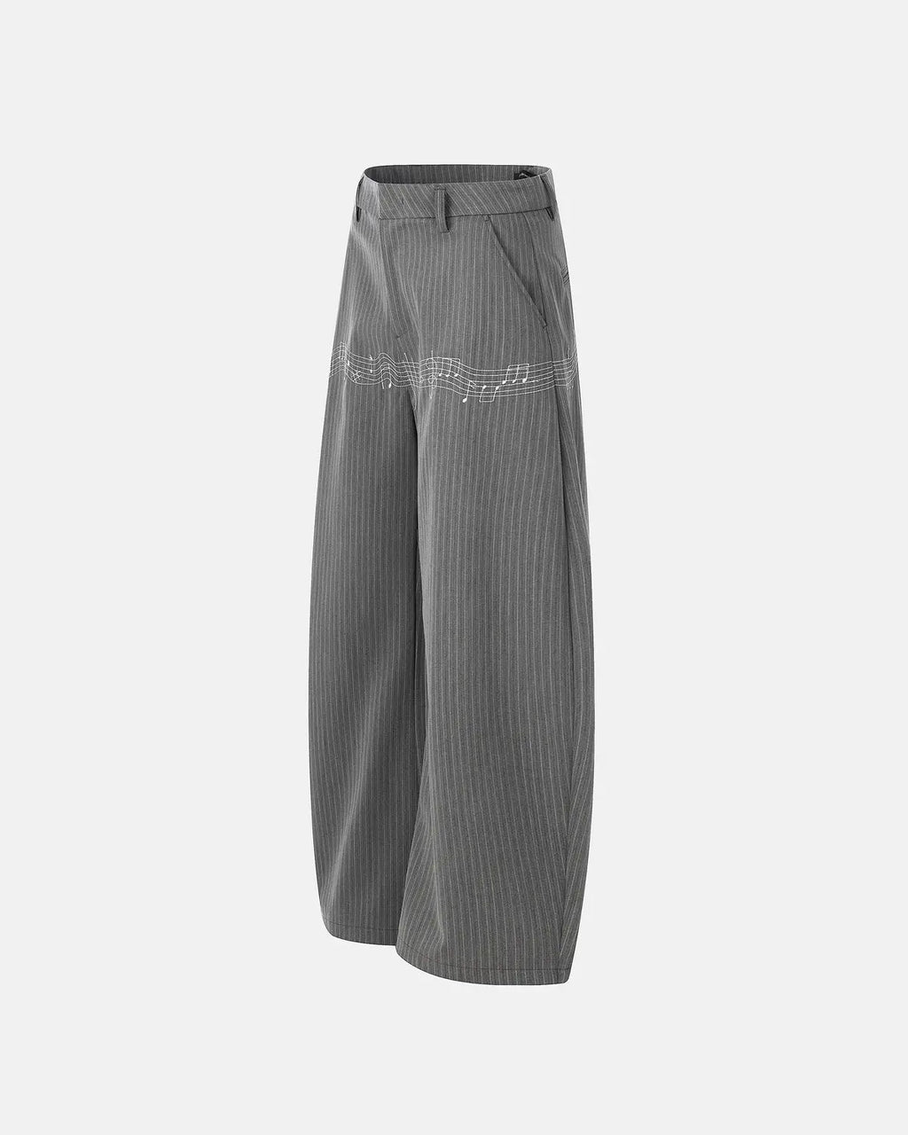 Pinstripe Cinch Back Tailored Pants | Inflation Streetwear