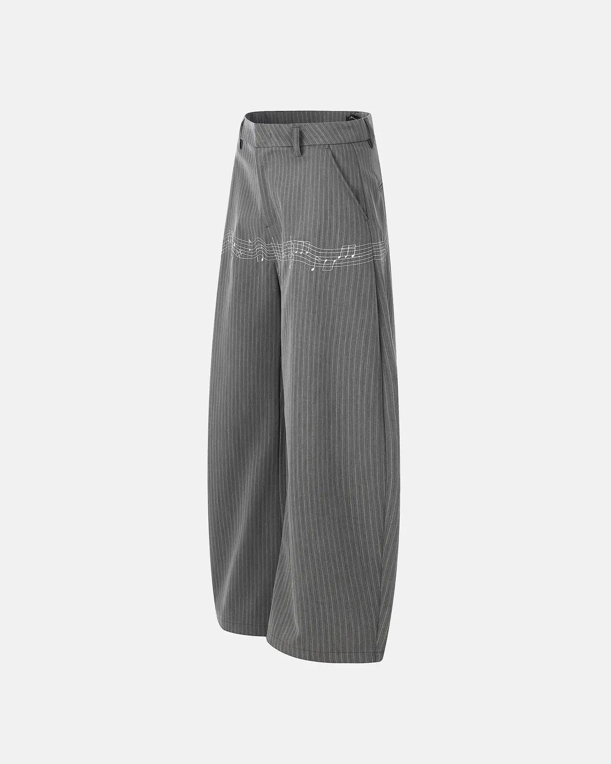 Pinstripe Cinch Back Tailored Pants | Inflation Streetwear