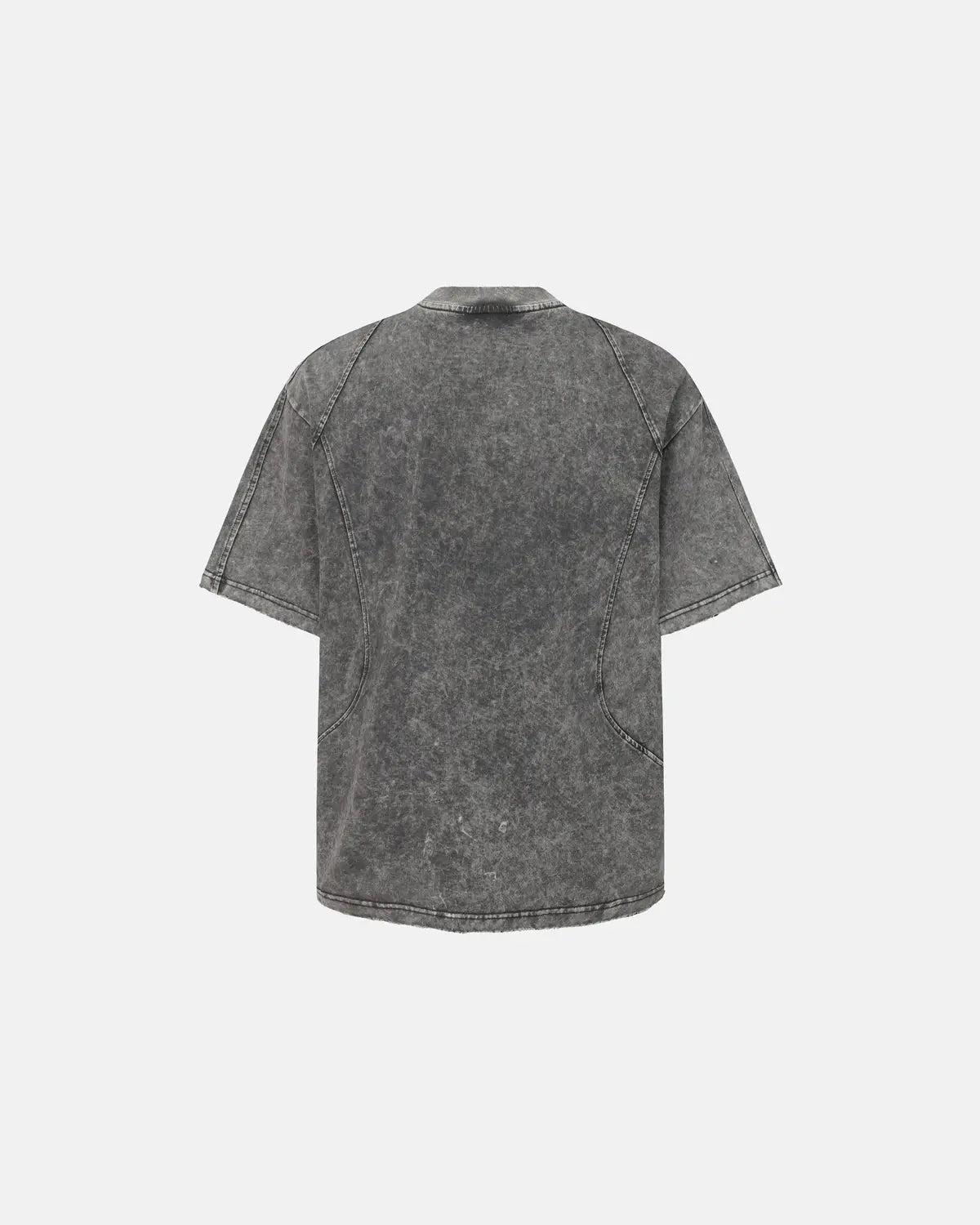 Distressed Washed Zip Sleeve T-Shirt | Inflation Streetwear