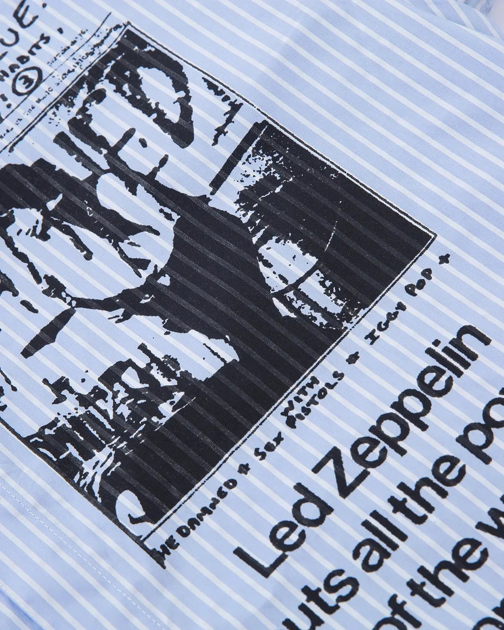 Striped Graphic Layered Long-Sleeve Shirt | Inflation Streetwear