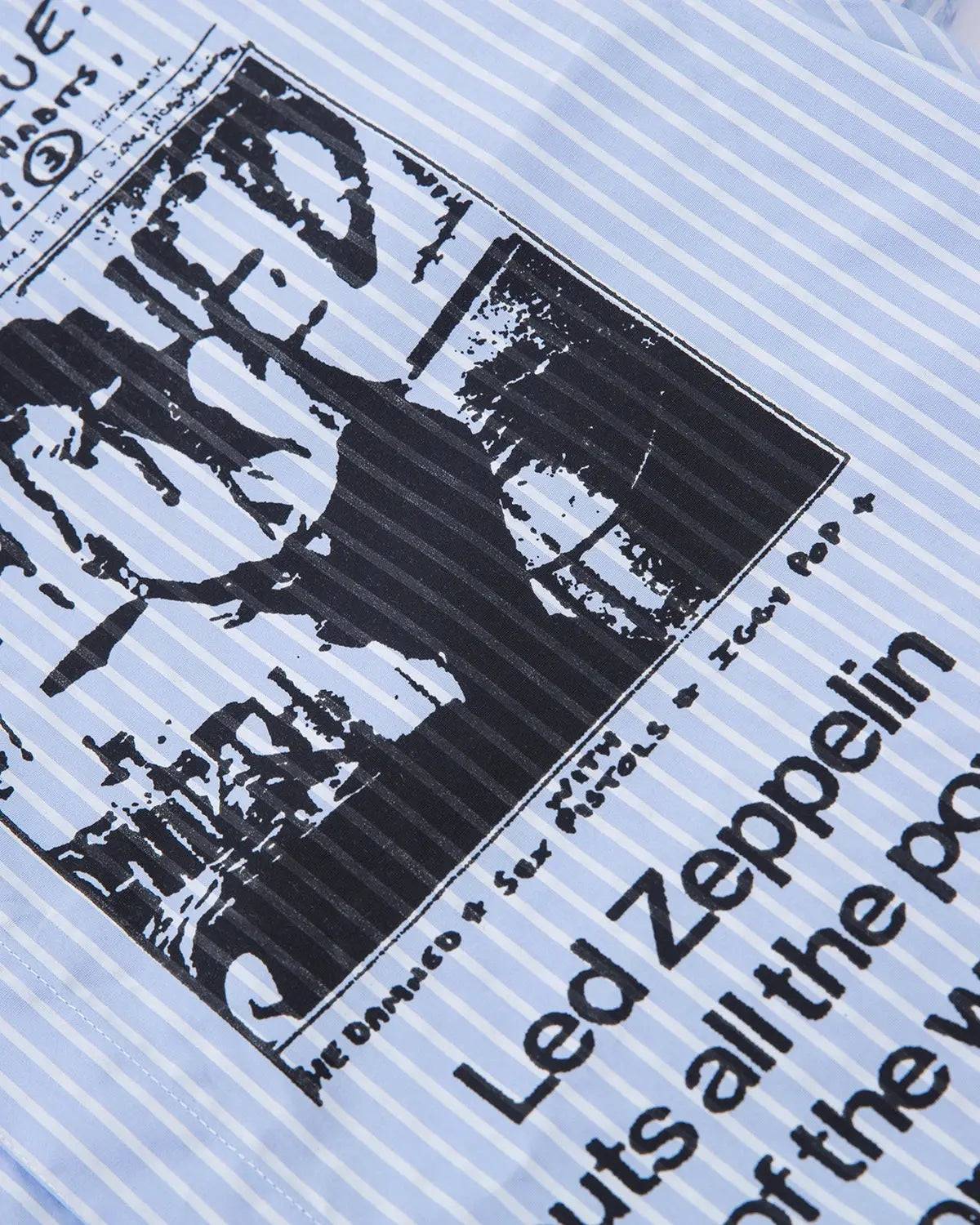 Striped Graphic Layered Long-Sleeve Shirt | Inflation Streetwear