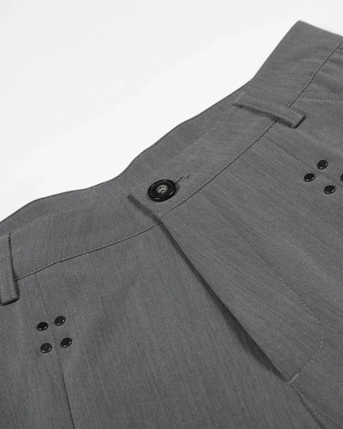 Pleated Stud Detail Tailored Shorts | Inflation Streetwear