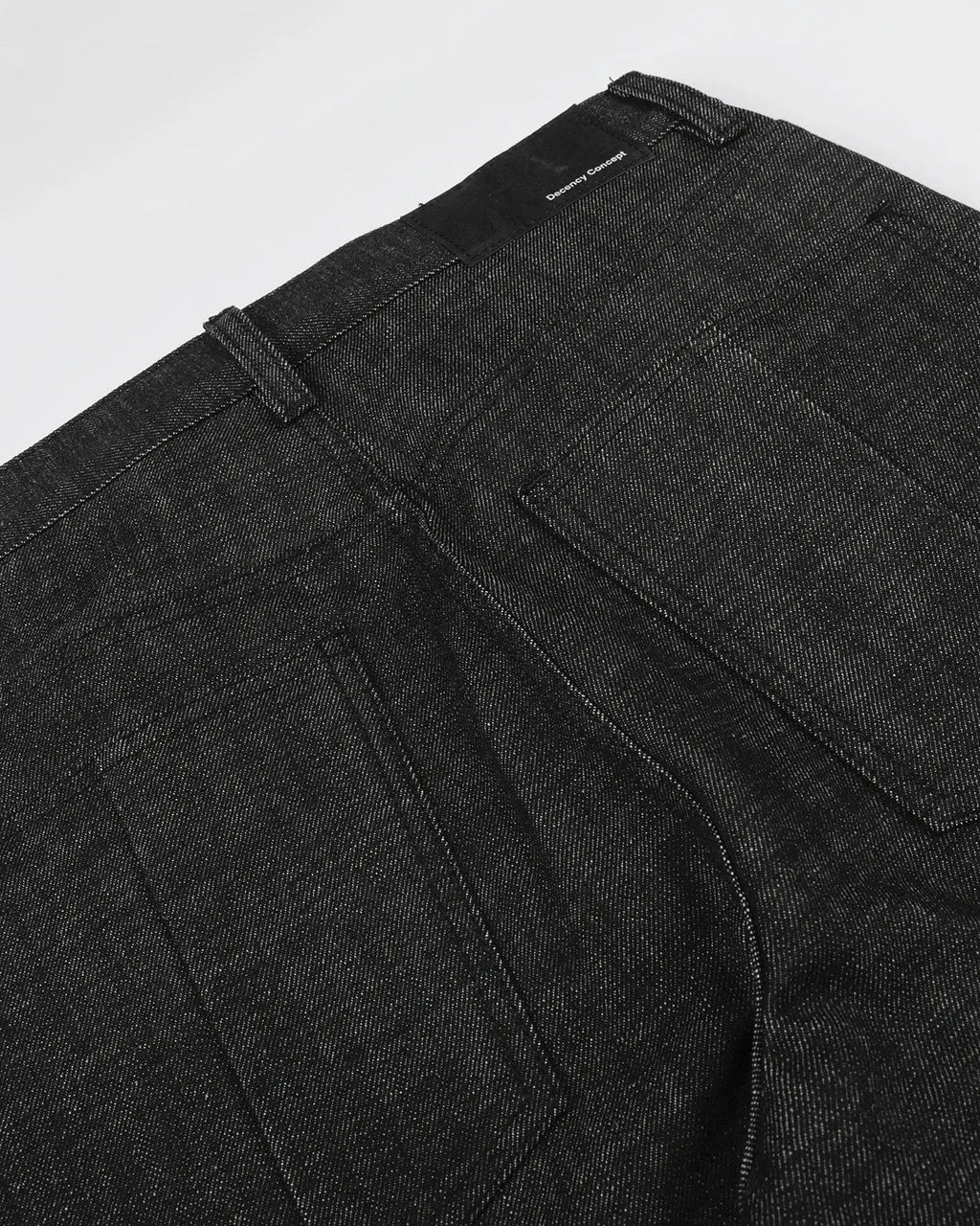 Button Detail Deconstructed Raw Baggy Jeans | Inflation Streetwear