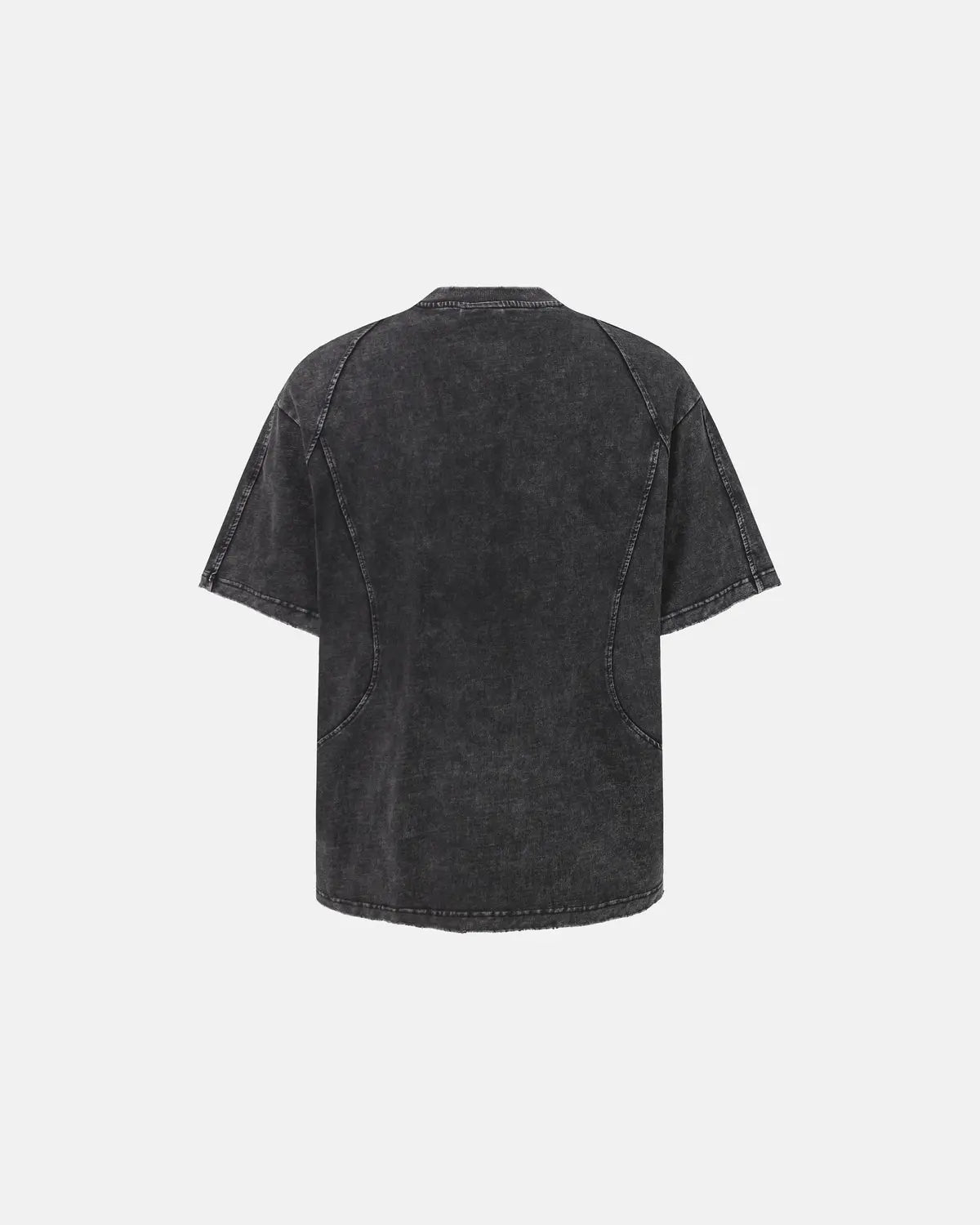 Distressed Washed Zip Sleeve T-Shirt | Inflation Streetwear
