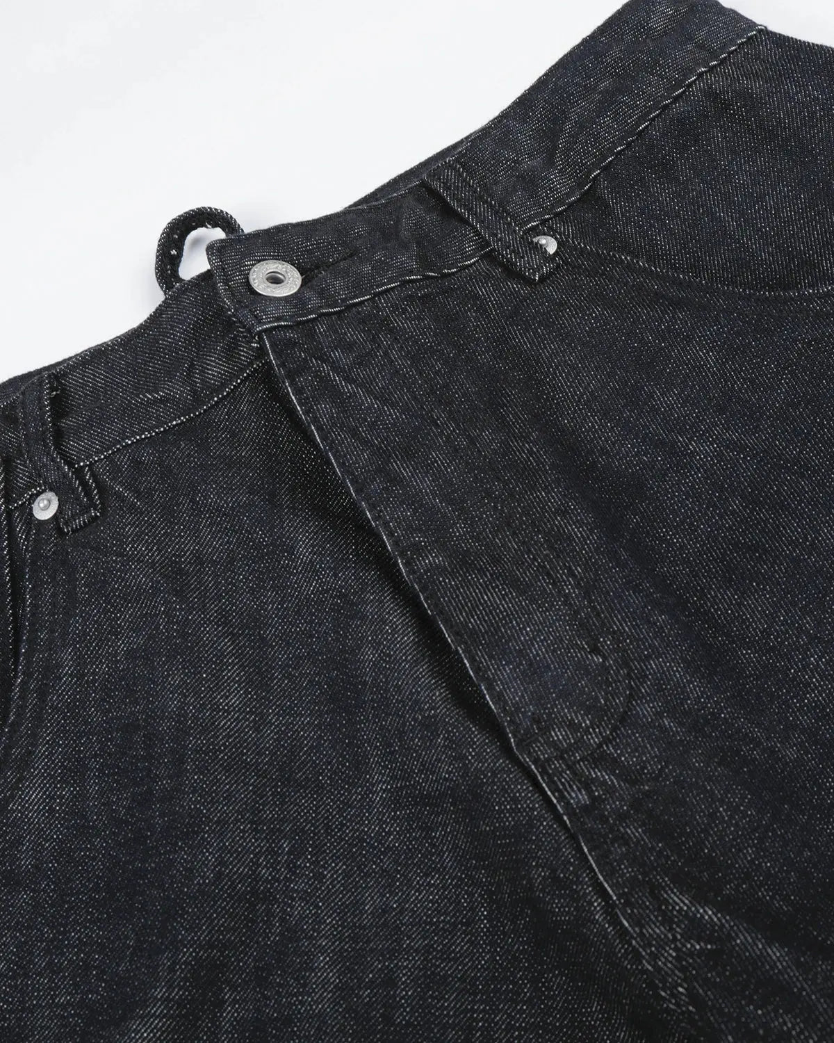Cinch Back Raw Baggy Jeans | Inflation Streetwear