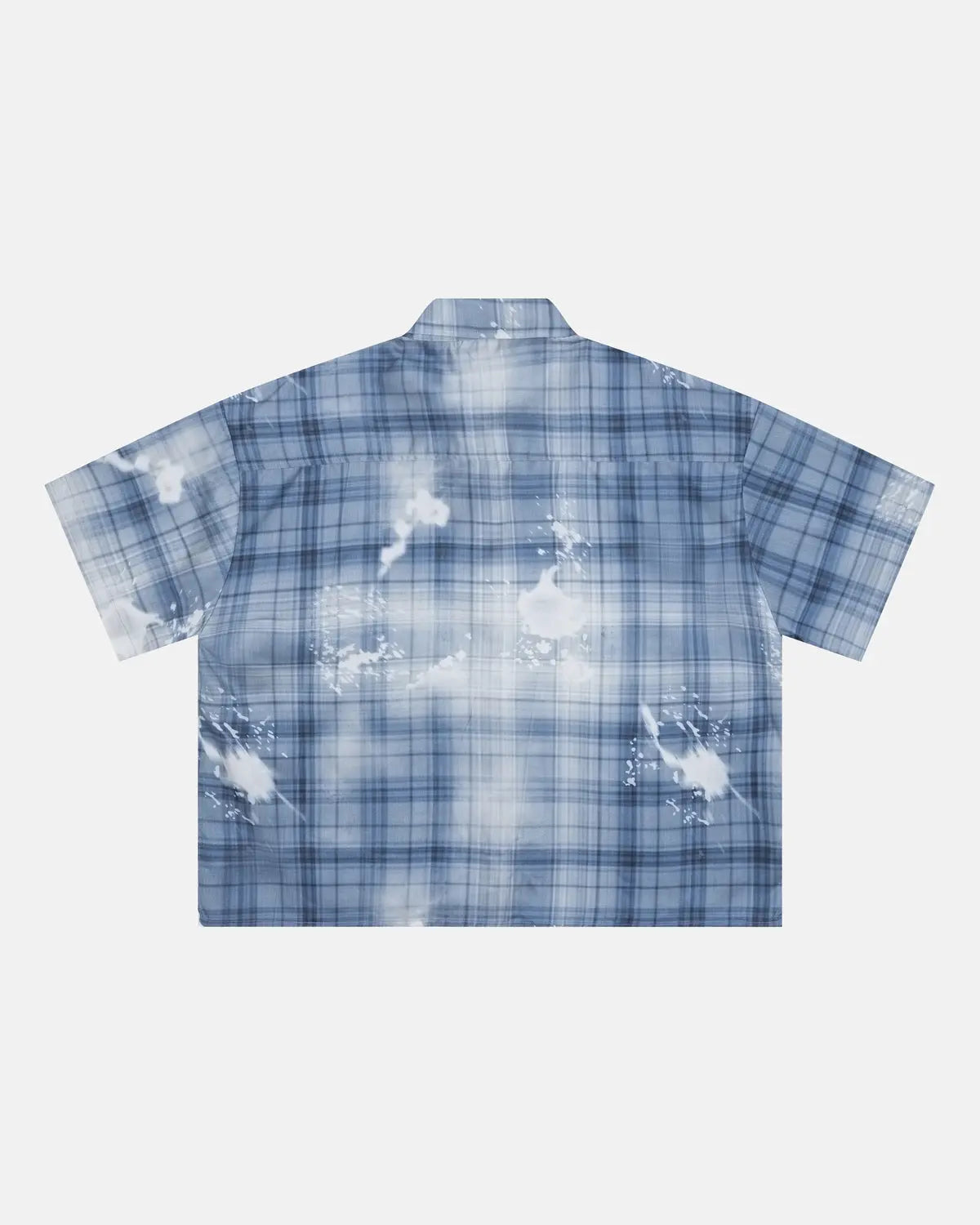 Boxy Tencel Washed Plaid Print Shirt | Inflation Streetwear
