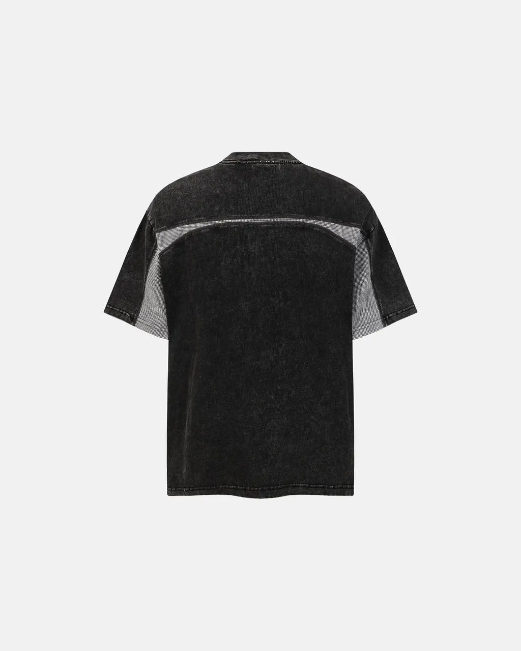 Textured Patchwork Washed T-Shirt | Inflation Streetwear