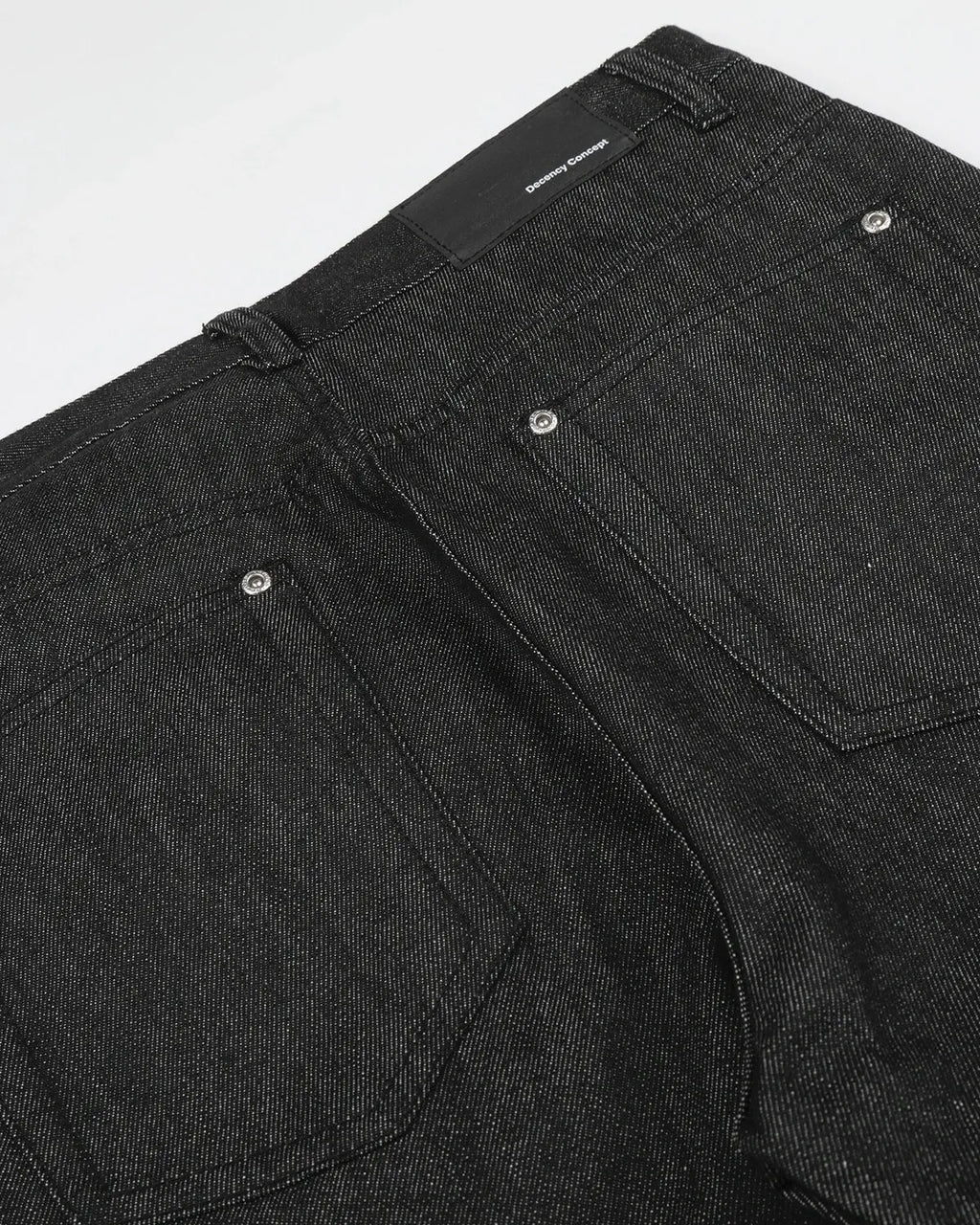 Button Detail Raw Baggy Jeans | Inflation Streetwear