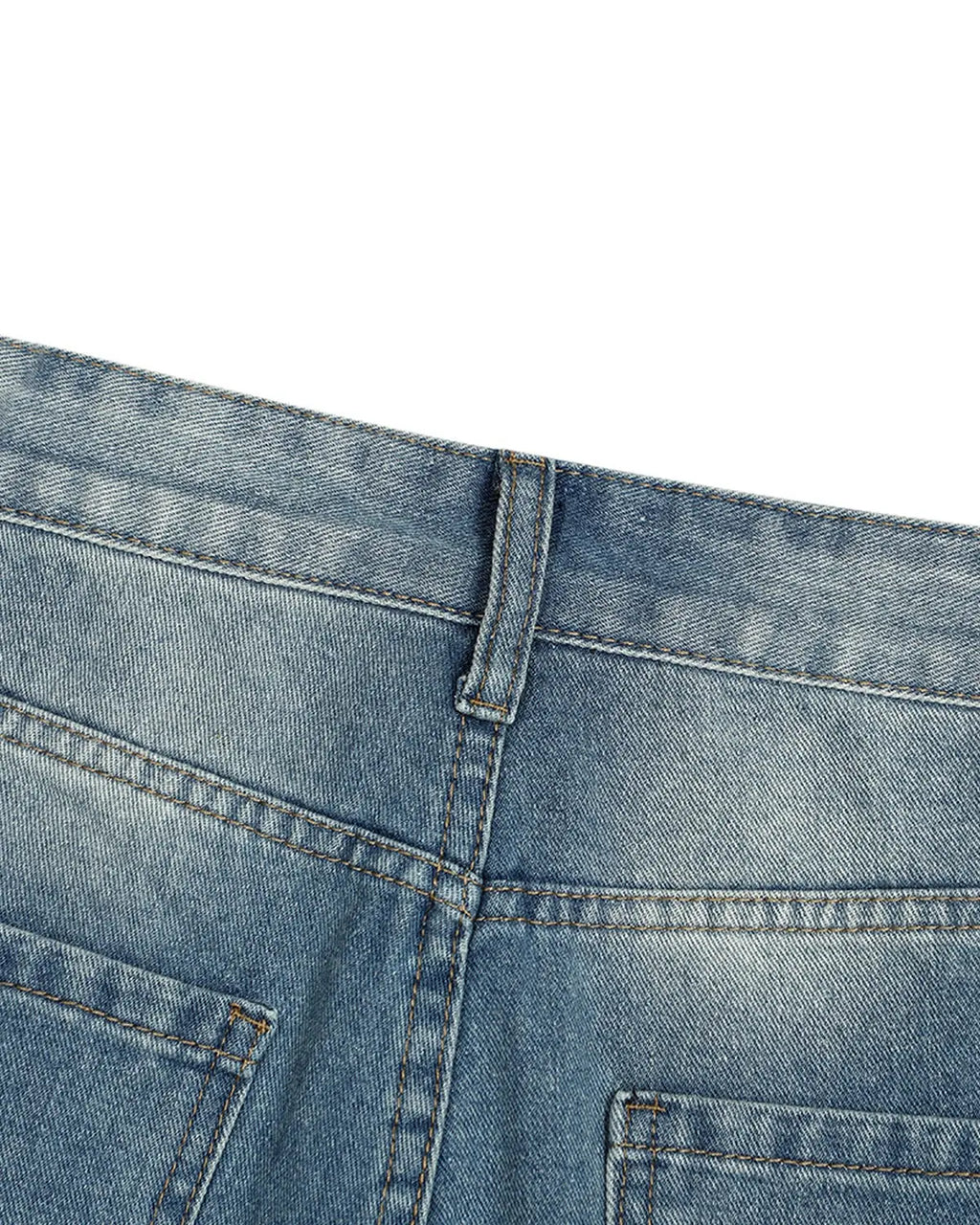 Distressed Washed Knee-Length Jorts | Inflation Streetwear