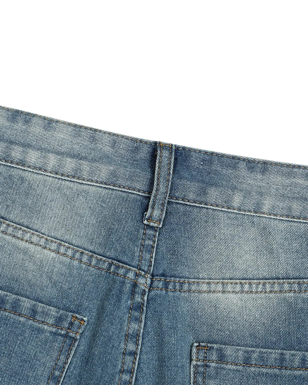 Distressed Washed Knee-Length Jorts | Inflation Streetwear