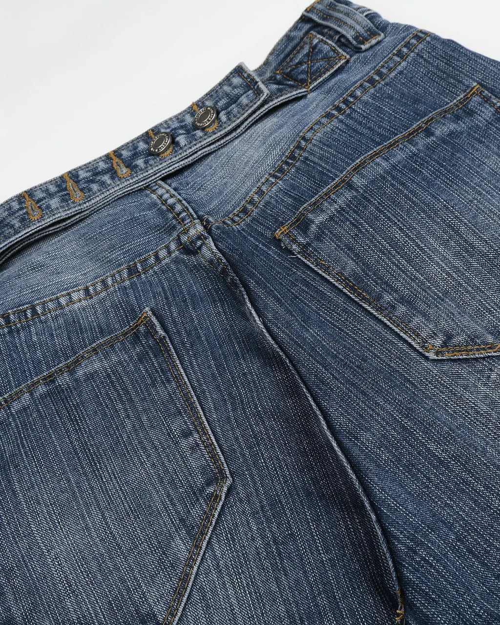 Adjustable Waist Bamboo Weave Baggy Jeans | Inflation Streetwear