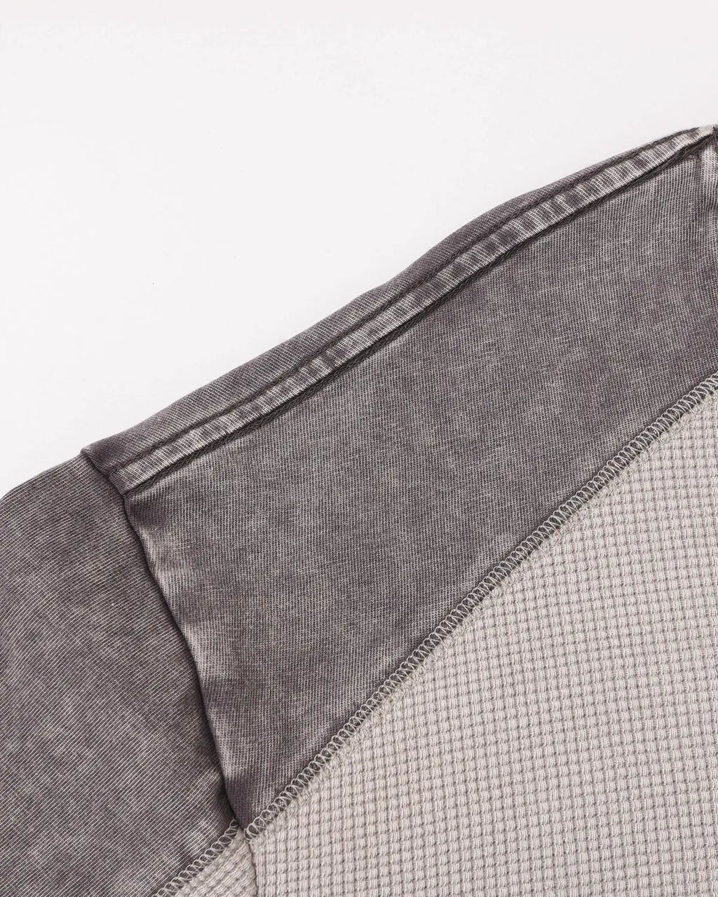 Textured Patchwork Washed T-Shirt | Inflation Streetwear