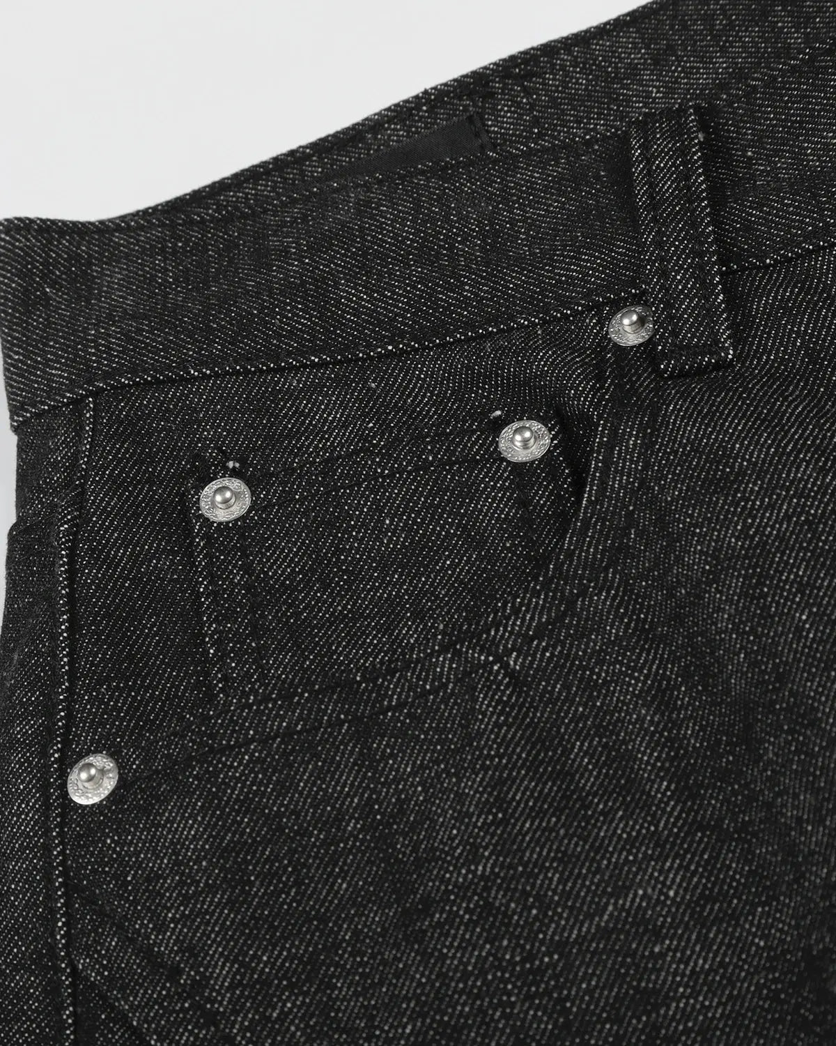 Button Detail Deconstructed Raw Baggy Jeans | Inflation Streetwear