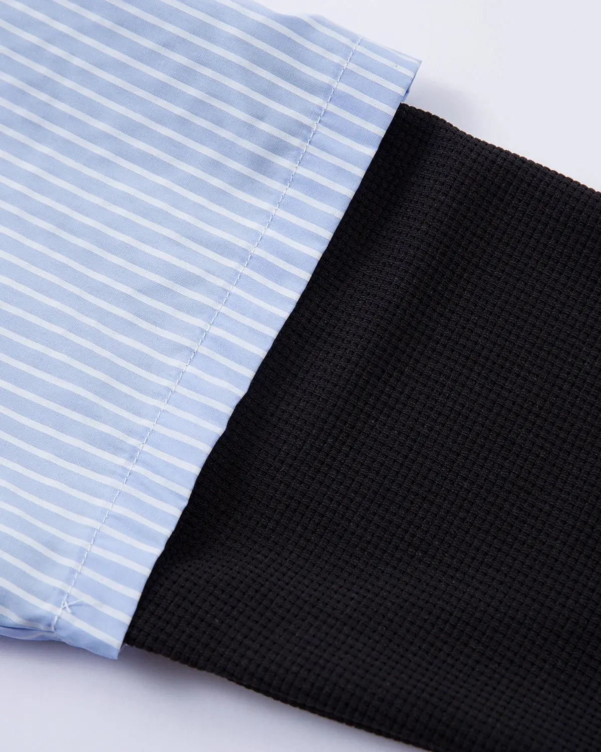 Striped Graphic Layered Long-Sleeve Shirt | Inflation Streetwear