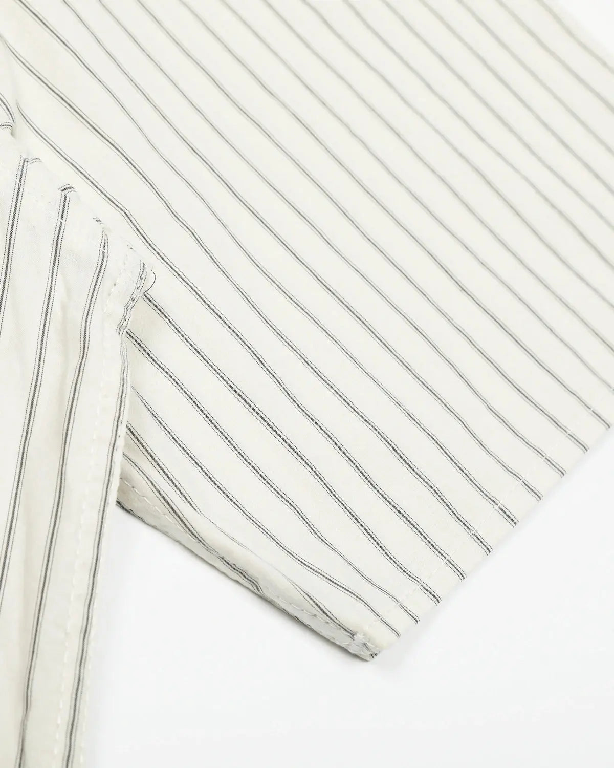 Striped Embroidered Short-Sleeve Shirt | Inflation Streetwear
