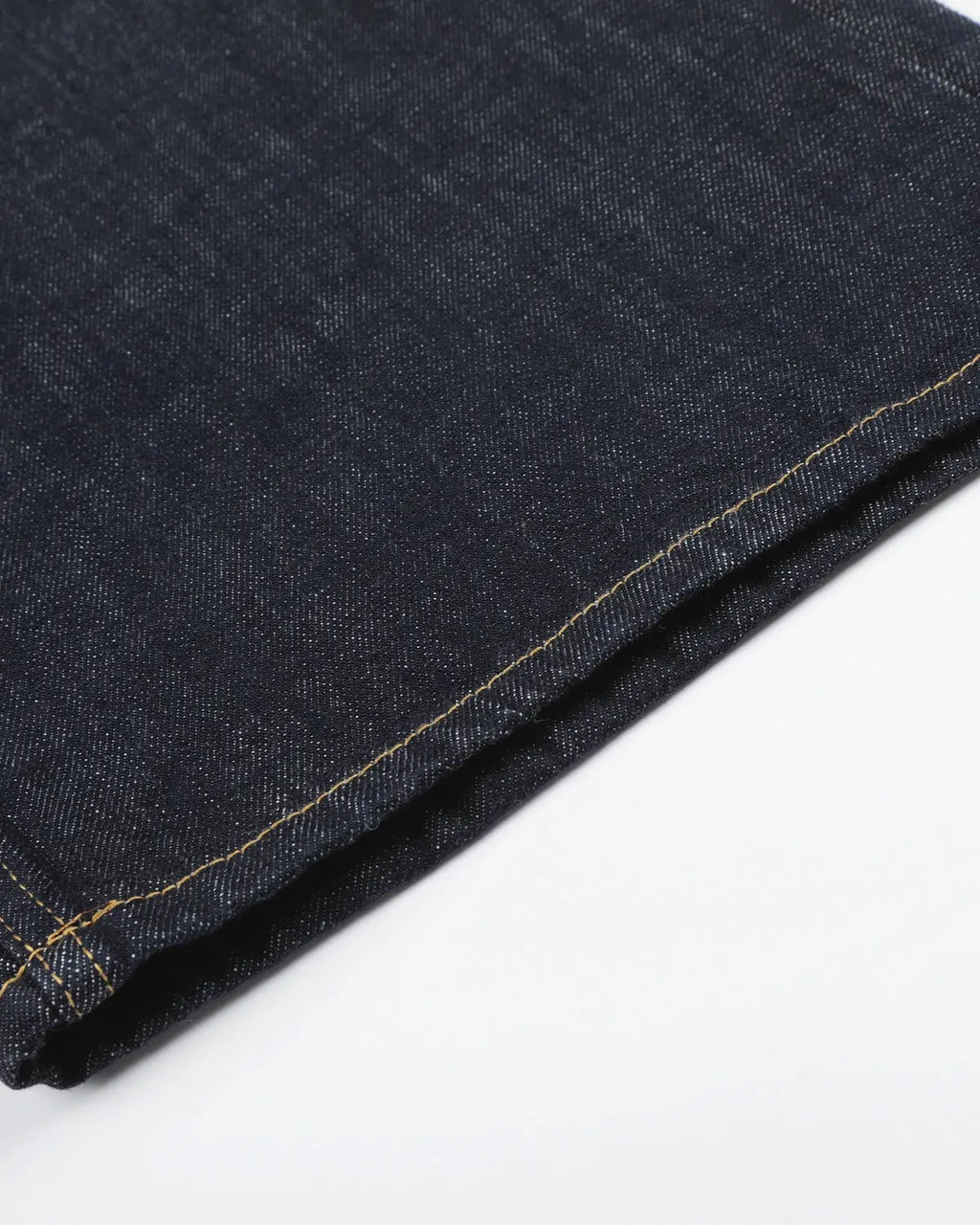 Button Detail Raw Wide-Leg Jeans | Inflation Streetwear