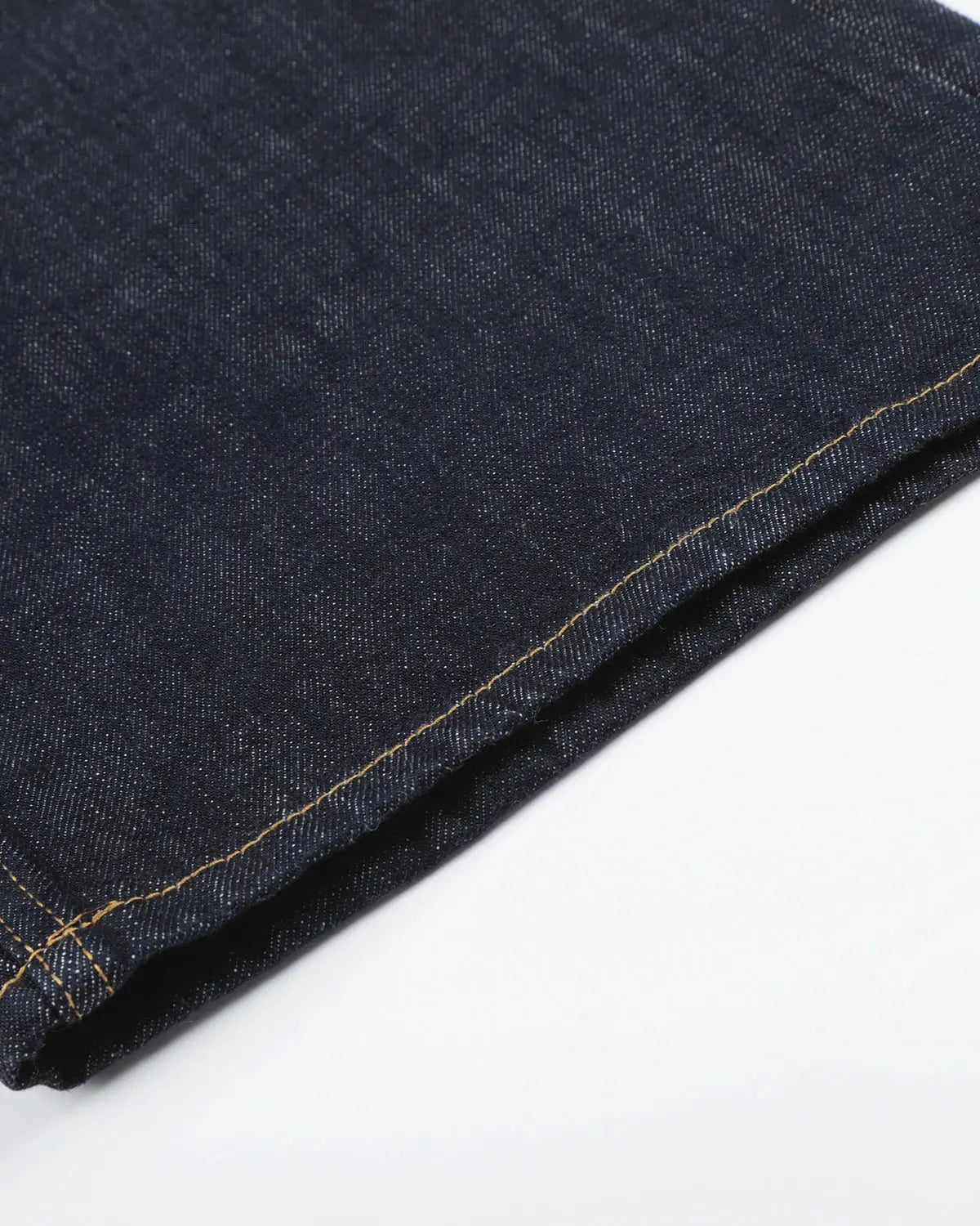 Button Detail Raw Wide-Leg Jeans | Inflation Streetwear
