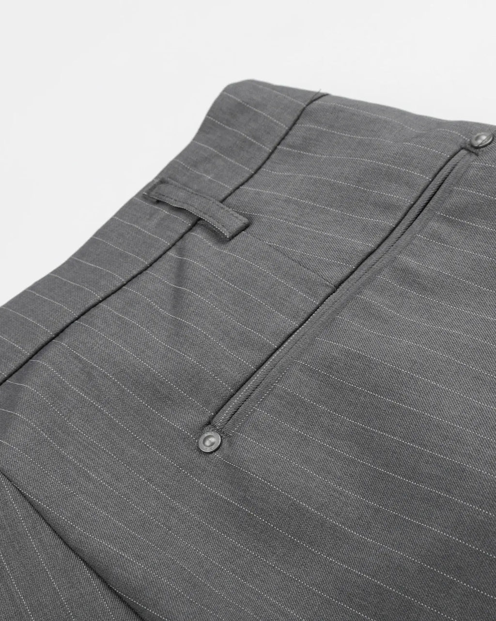 Pinstripe Pleated Ring Detail Tailored Shorts | Inflation Streetwear