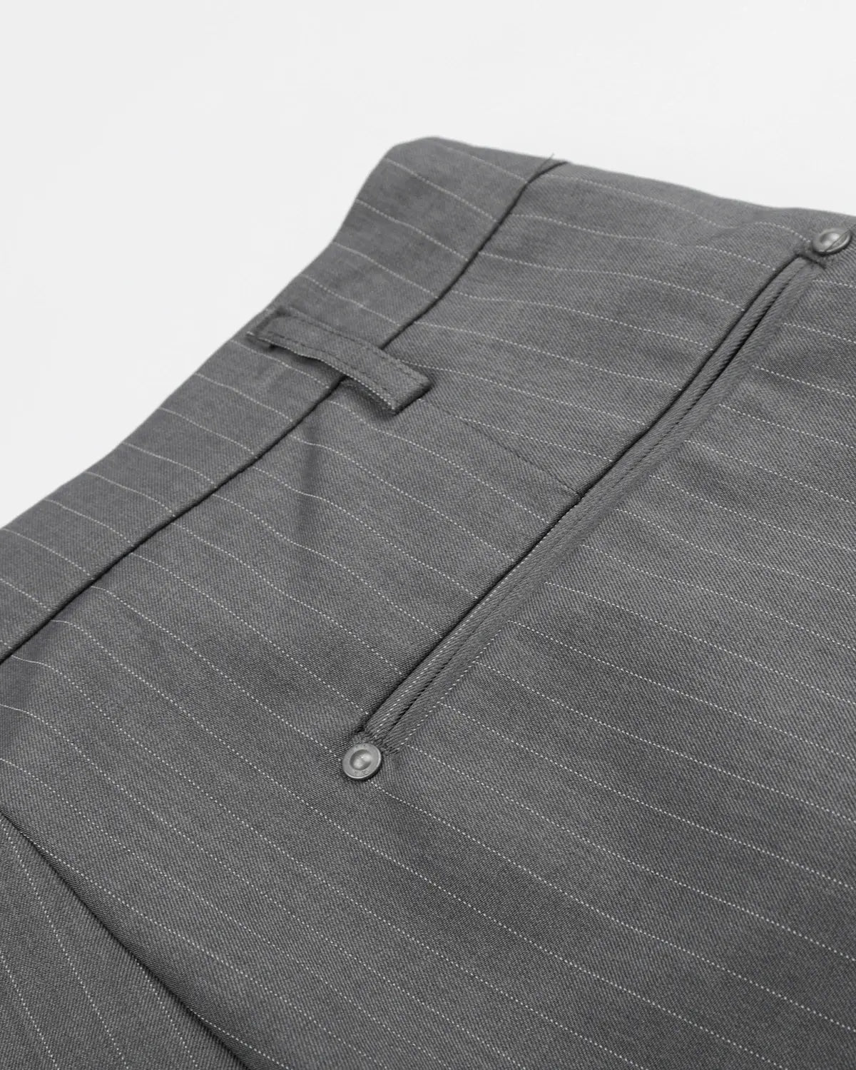 Pinstripe Pleated Ring Detail Tailored Shorts | Inflation Streetwear