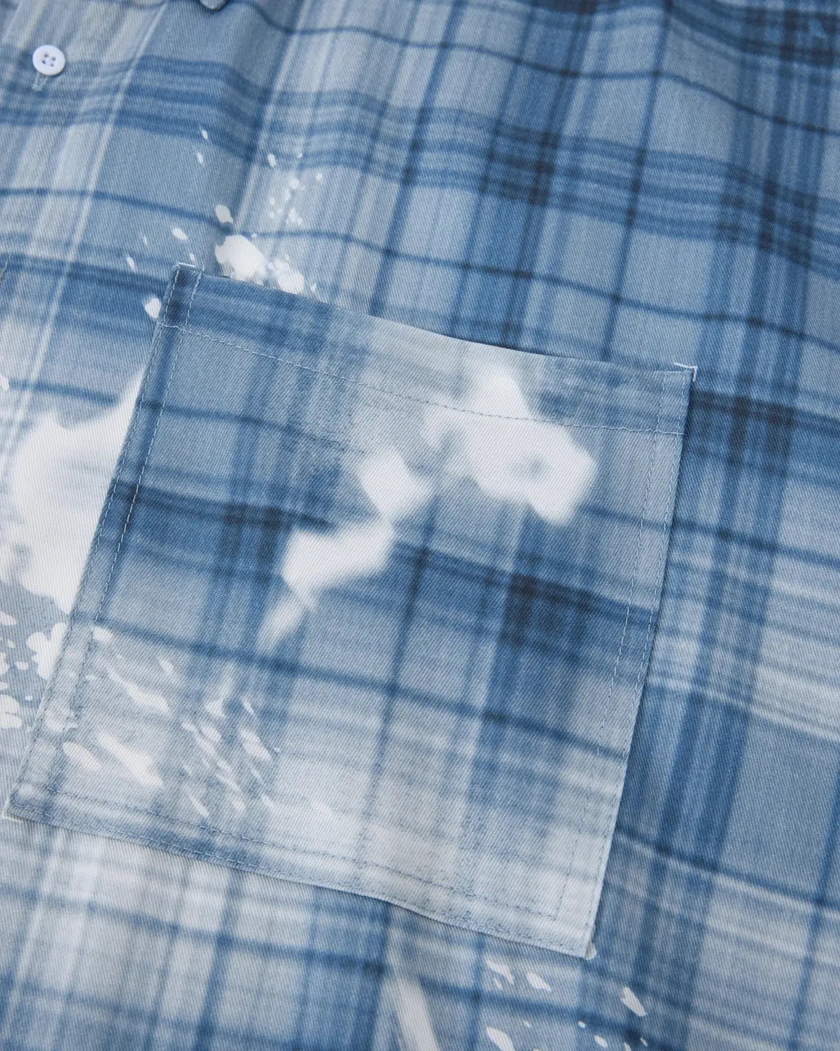 Boxy Tencel Washed Plaid Print Shirt | Inflation Streetwear