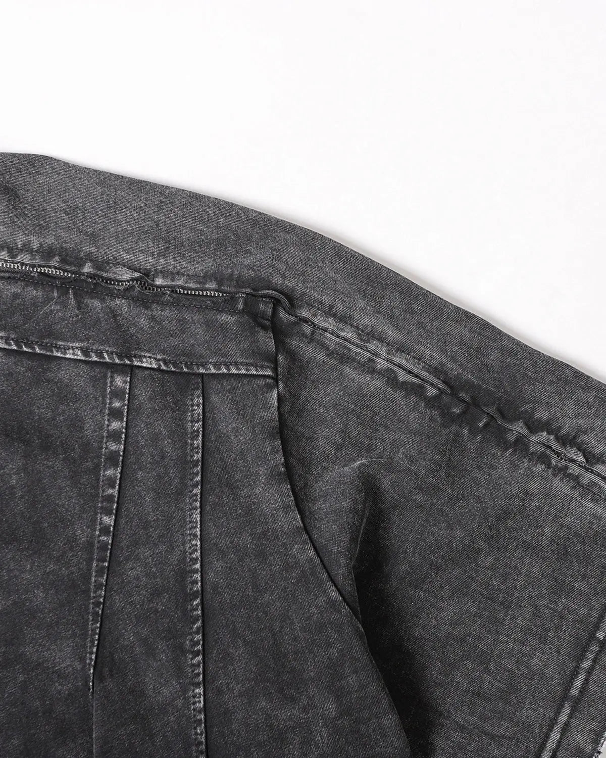 Distressed Washed Zip Sleeve T-Shirt | Inflation Streetwear