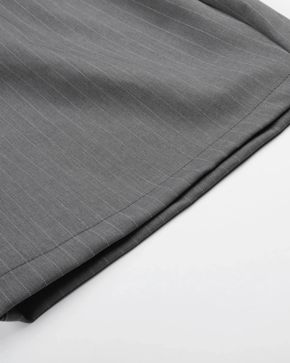 Pinstripe Pleated Ring Detail Tailored Shorts | Inflation Streetwear
