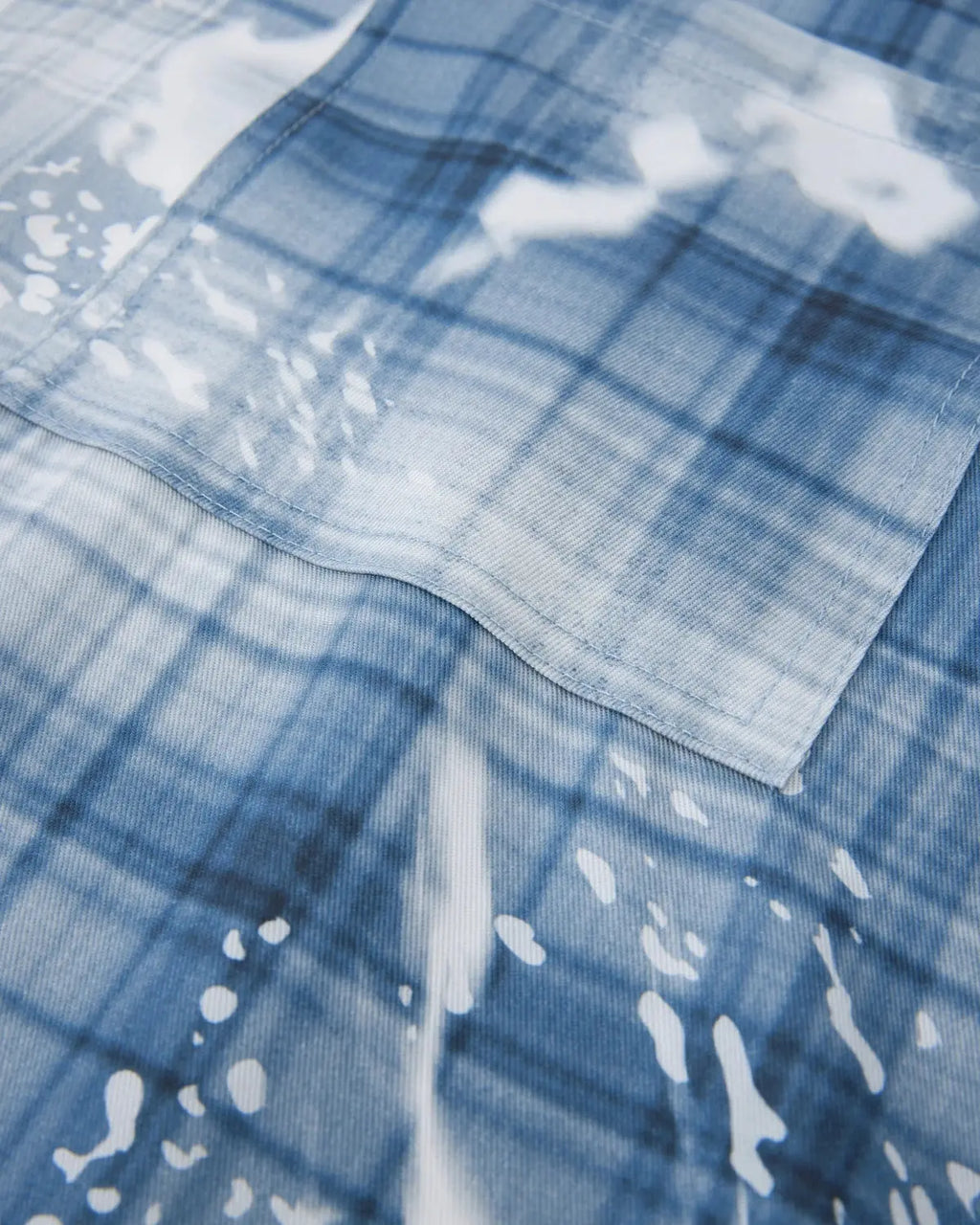 Boxy Tencel Washed Plaid Print Shirt | Inflation Streetwear