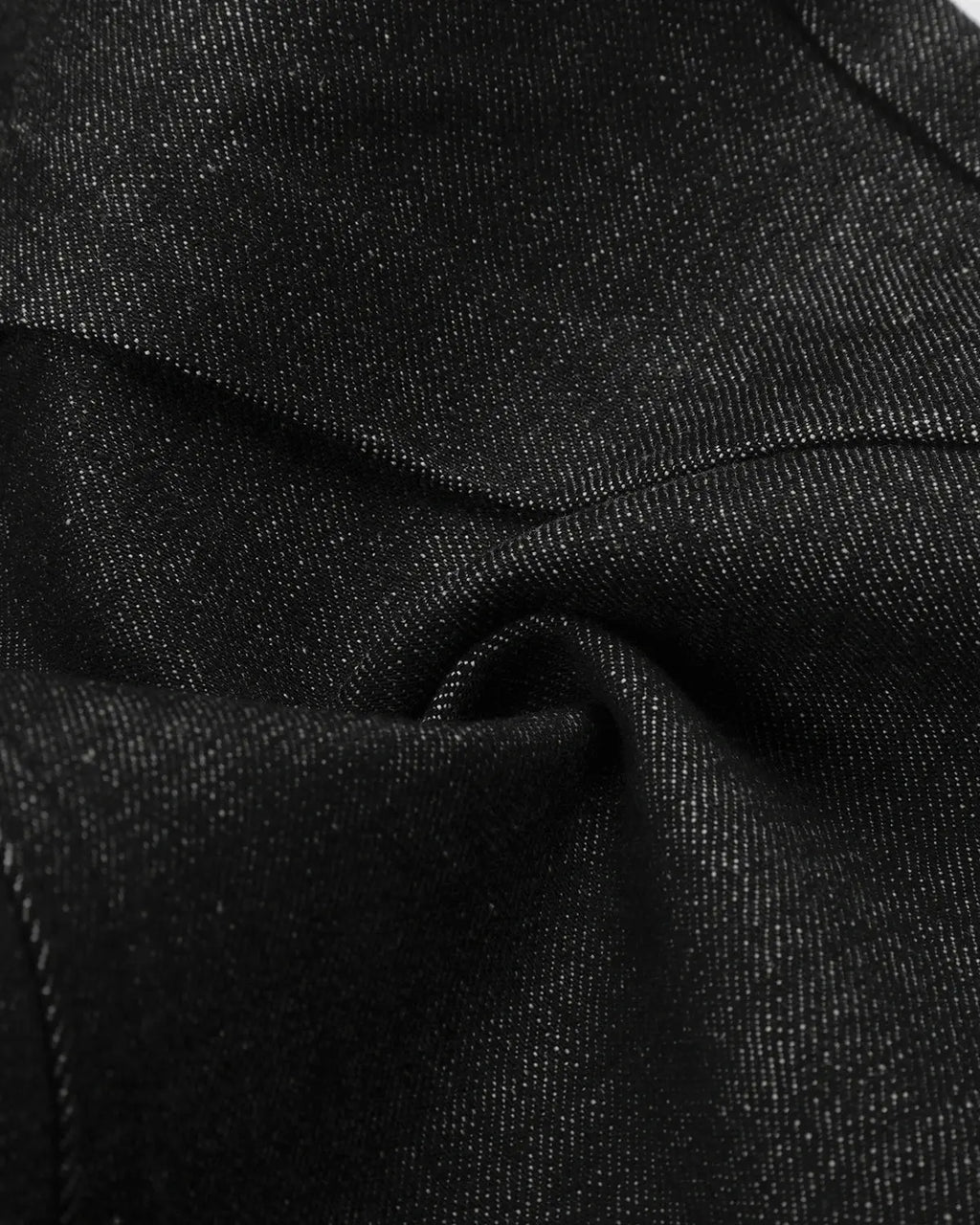 Button Detail Deconstructed Raw Baggy Jeans | Inflation Streetwear