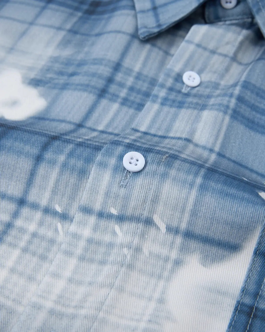 Boxy Tencel Washed Plaid Print Shirt | Inflation Streetwear