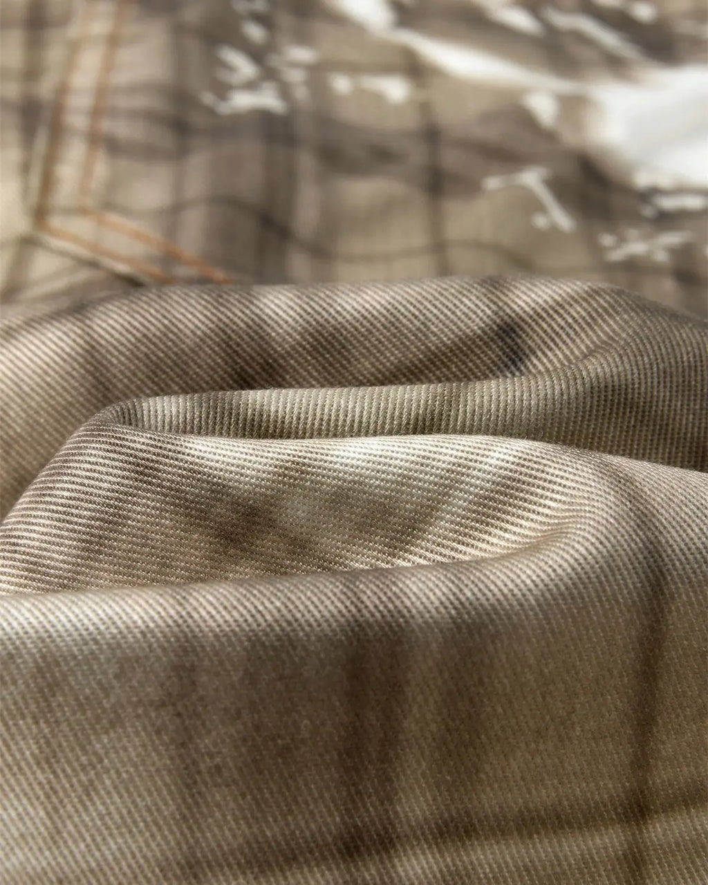 Tencel Washed Plaid Print Longline Shorts | Inflation Streetwear