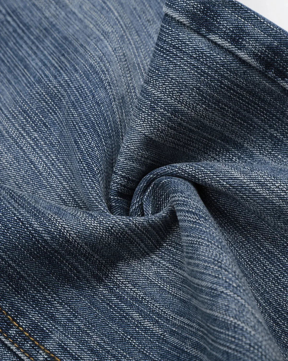 Adjustable Waist Bamboo Weave Baggy Jeans | Inflation Streetwear