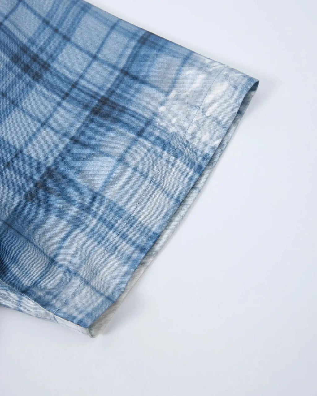 Boxy Tencel Washed Plaid Print Shirt | Inflation Streetwear
