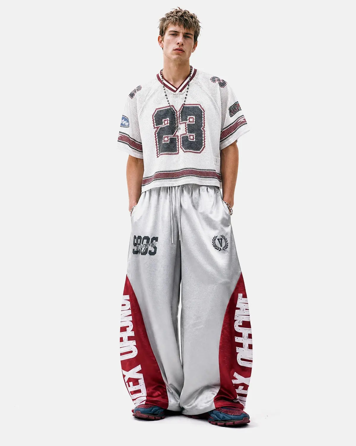 Glossy Contrast Barrel Sweatpant | Inflation Streetwear