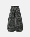 Rhinestone Camo Barrel Pants | Inflation Streetwear
