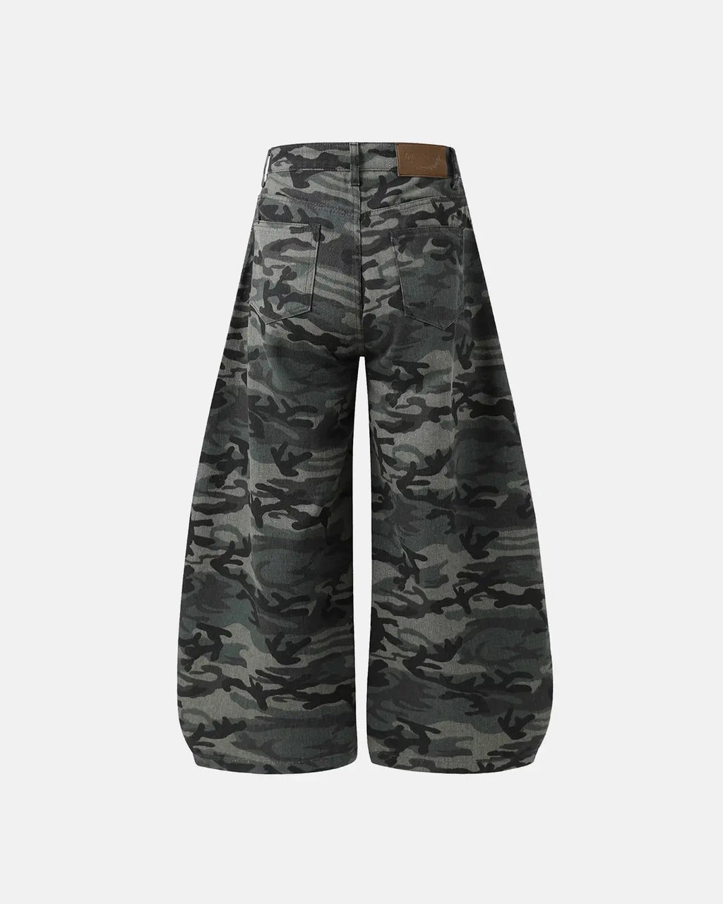 Rhinestone Camo Barrel Pants | Inflation Streetwear