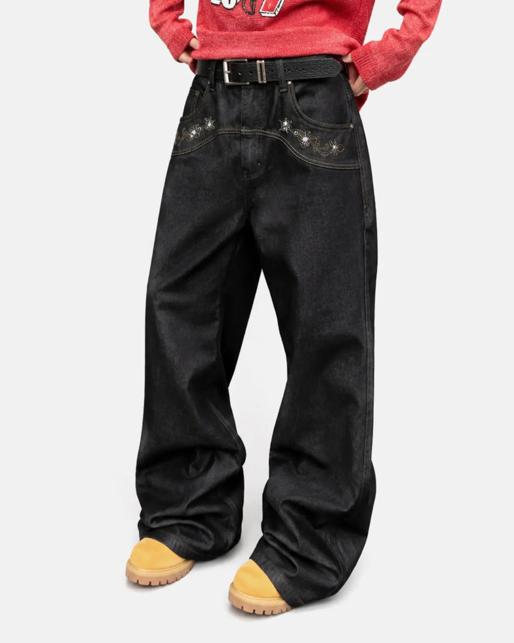 Vintage Embroidered Bootcut Jeans | Inflation Streetwear