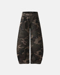 Studded Camo Barrel Jeans | Inflation Streetwear