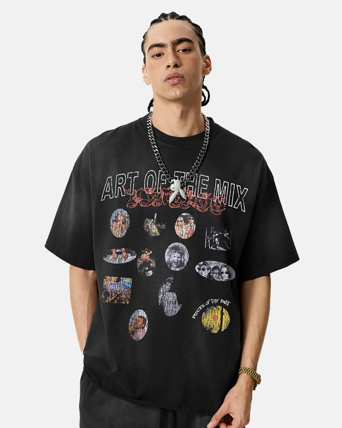 Graphic Print Washed Oversized T-Shirt | Inflation Streetwear