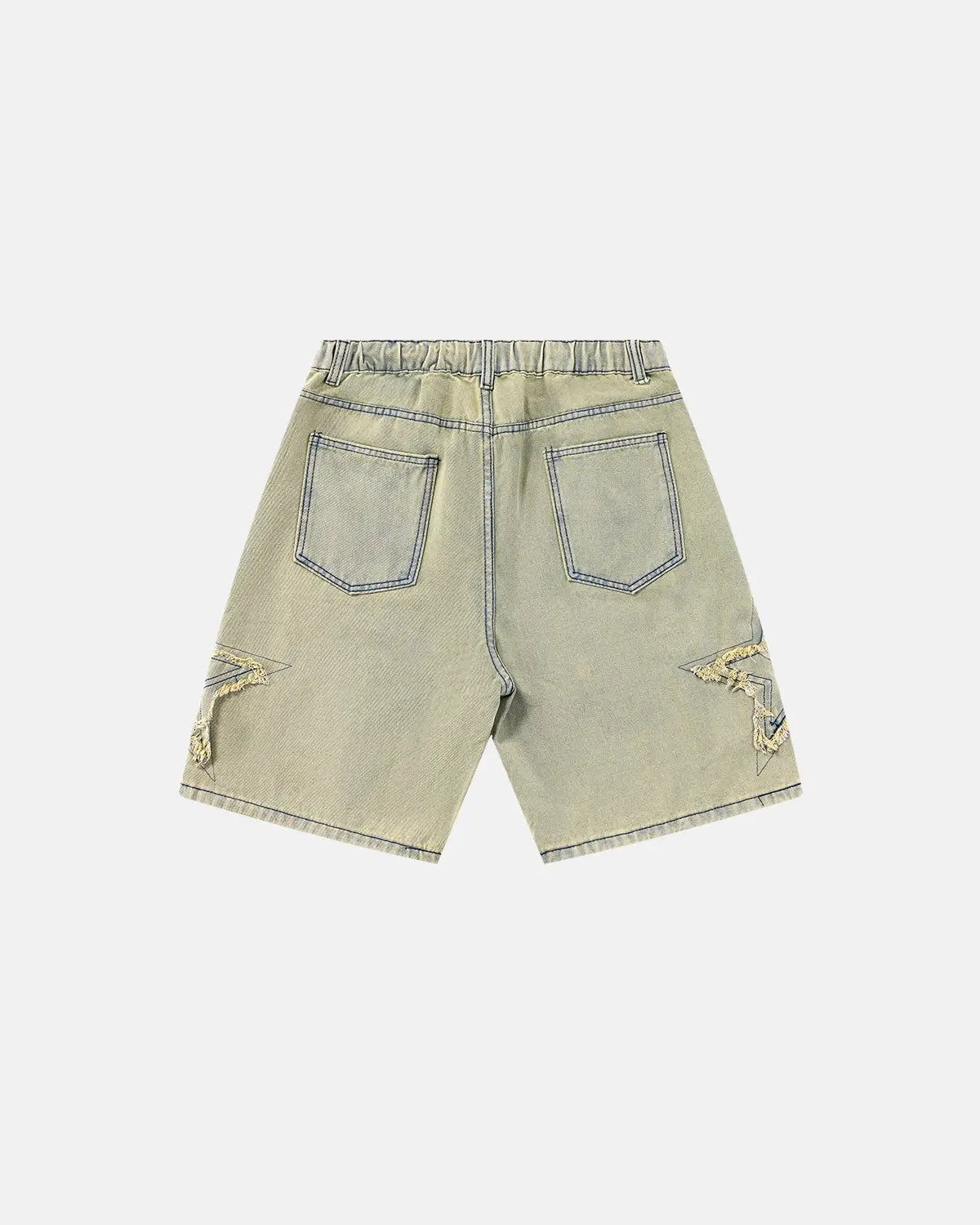 Star Patch Distressed Baggy Jorts | Inflation Streetwear