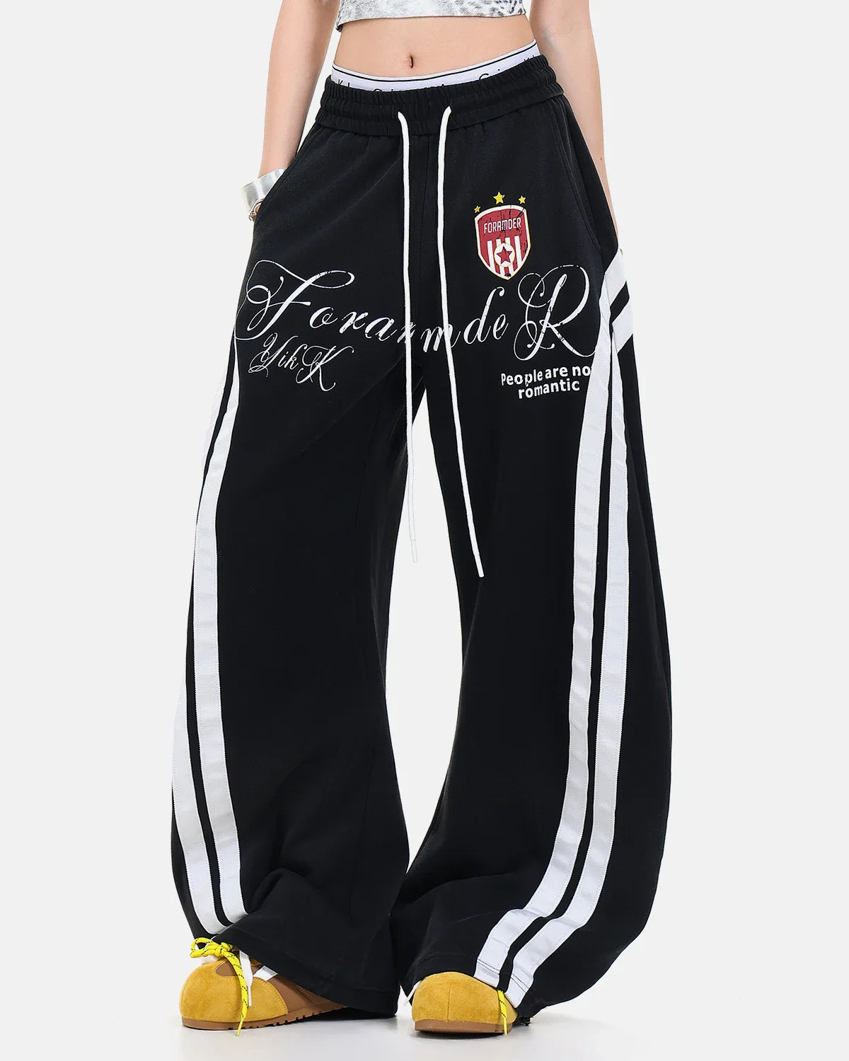 Washed Stripe Barrel Sweatpants | Inflation Streetwear