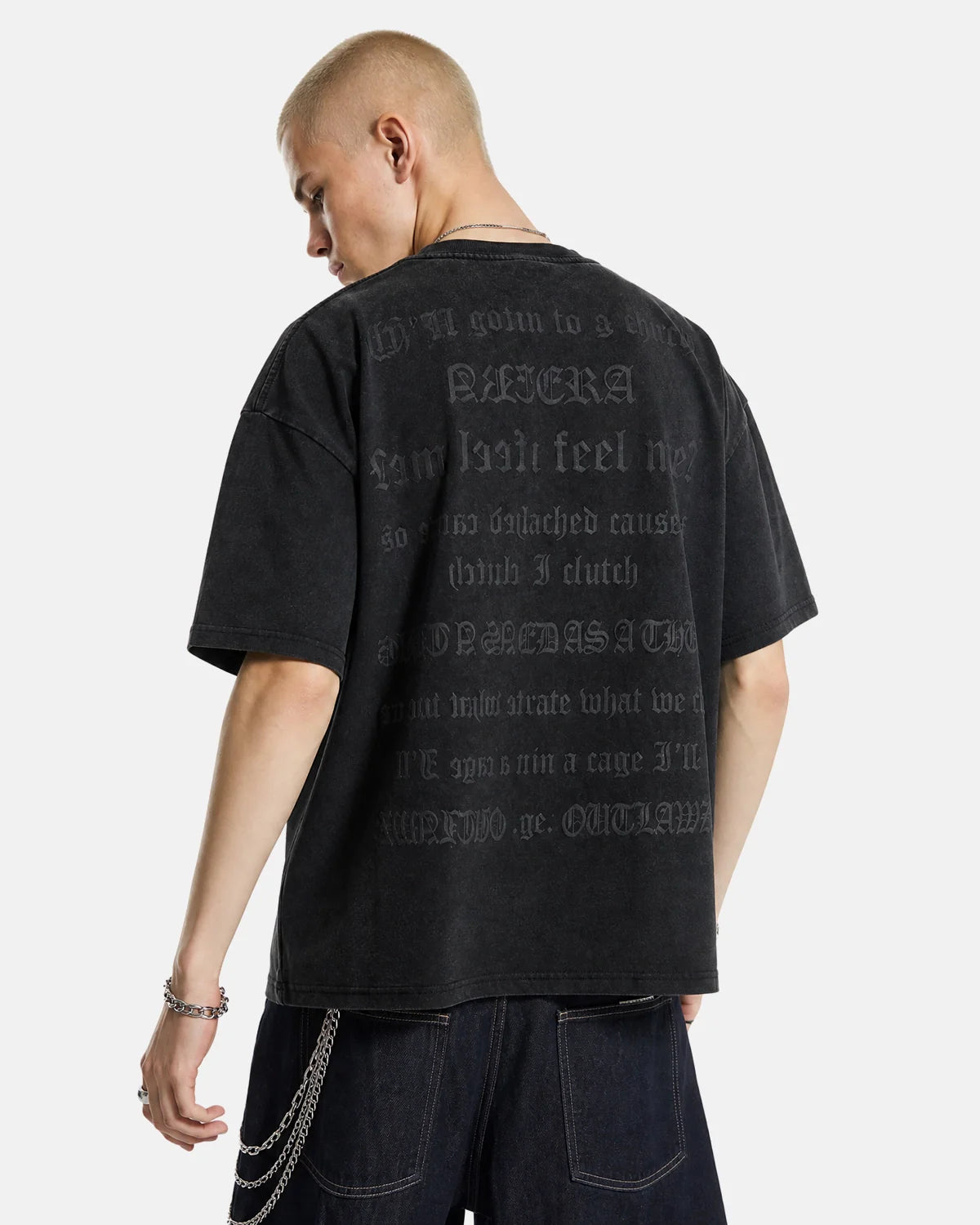 Puff Print Washed T-Shirt | Inflation Streetwear