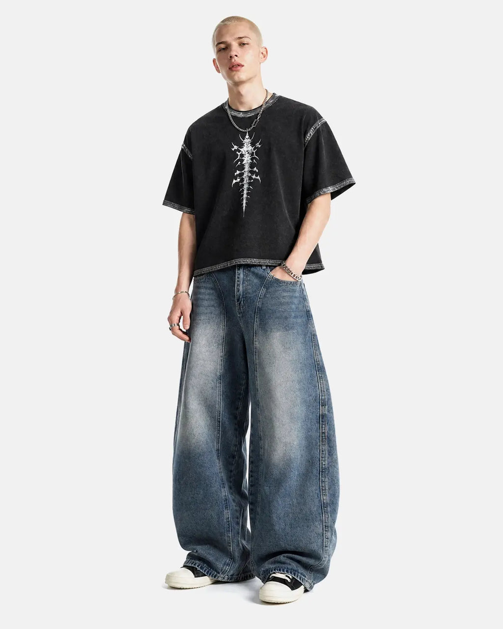 Deconstructed Barrel Jeans | Inflation Streetwear