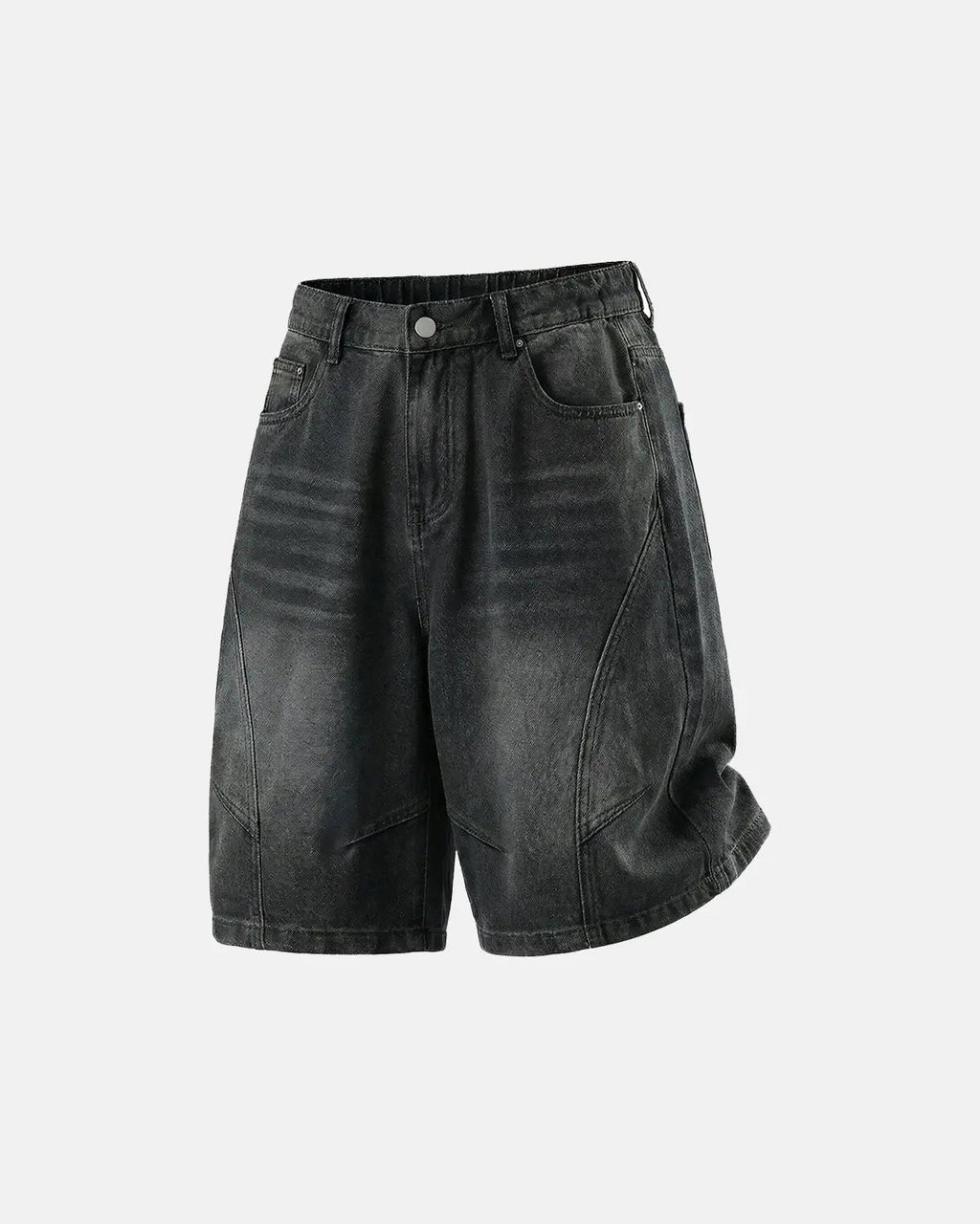 Structured Washed Denim Shorts | Inflation Streetwear