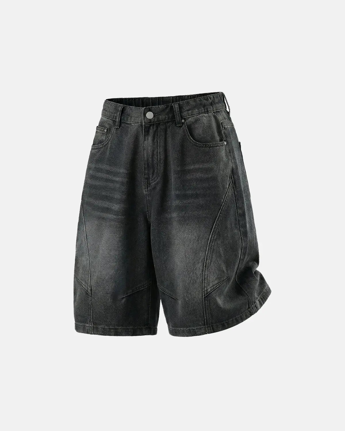 Structured Washed Denim Shorts | Inflation Streetwear