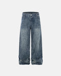 Textured Wash Baggy Jeans | Inflation Streetwear