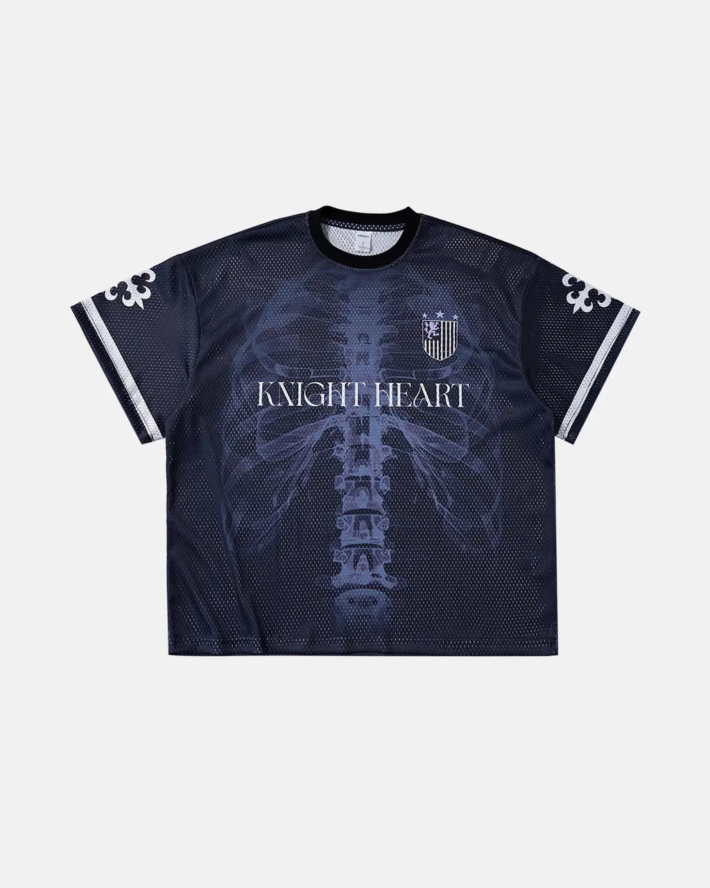 X-Ray Skeleton Graphic Mesh Jersey | Inflation Streetwear