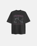 Black Washed Gothic Graphic T-Shirt | Inflation Streetwear