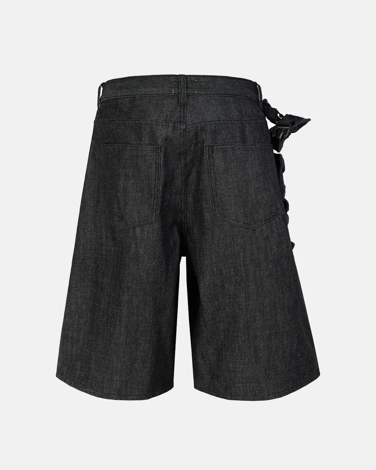 Raw Denim Tactical Cargo Jorts | Inflation Streetwear